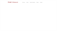 Desktop Screenshot of grubersrestaurant.de